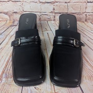 Womens Unisa Black Mules